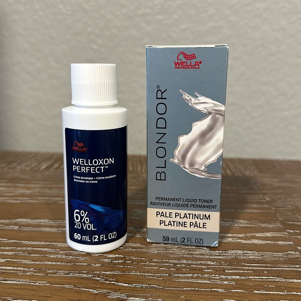 Wella platinum toning kit